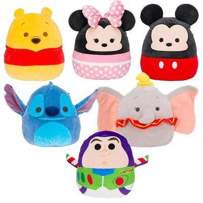 Najdelikatniejsze pluszowe poduszki Squishmallows z Disney World, wybór 25 cm