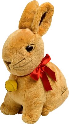 16inch Lovely Purple Easter The Bunnies Rabbit Push Toys For Festival Celebrate