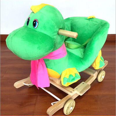Lovely Pink Green Animal Baby Rocking Chair Toy Elephent Eco - Friendly 60*33*55cm SGS ITS