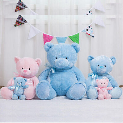 Lovely 12 Inch Blue Teddy Bear Stuffed Soft Plush Toys For Promotion Gifts