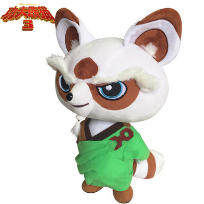 8 inch 3 Master Shifu Stuffed Cartoon Plush Toys Green and White