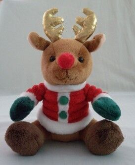 Promotion Gifts Moose Reindeer Custom Plush Toys With 100% PP Cotton Fabric