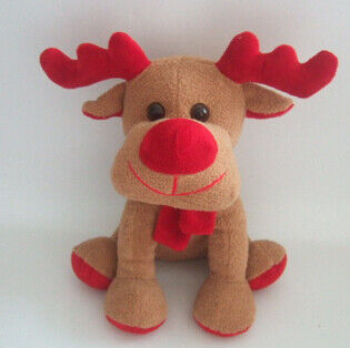 Promotion Gifts Moose Reindeer Custom Plush Toys With 100% PP Cotton Fabric