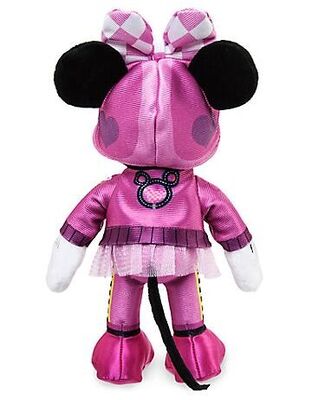 Fashion Disney Plush Toys , Pink Mickey Mouse Disney Roadster Racers Cars Stuffed Animal 30cm