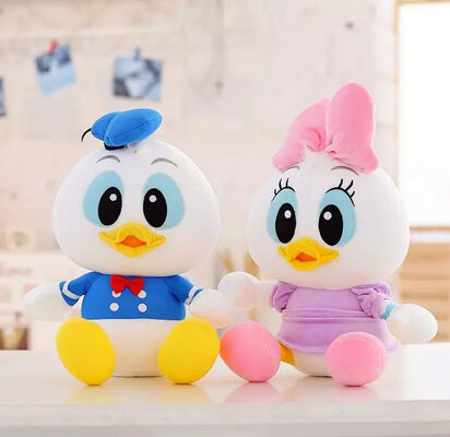 Disney Donald Duck And Daisy With Foam Particle Material / Nanoparticles Disney Stuffed Toys