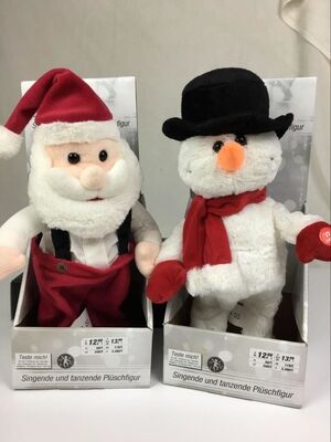 Lovely Dancing Music Plush Toys , Christmas Electronic Stuffed Animals