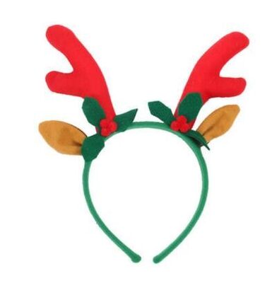 Lovely Christmas Plush Hairband Headband Hairpin For Playing
