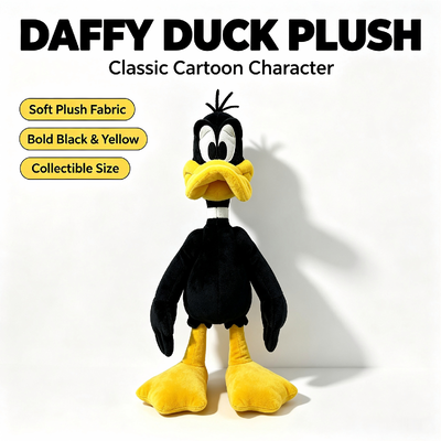 Zabawki pluszowe Kaczor Daffy z Looney Tunes Disney ze 100% bawełny PP