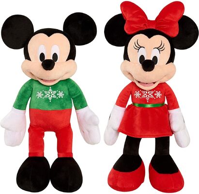 Disney Christmas Minnie Mouse and Mickey mouse Soft Plush Toys