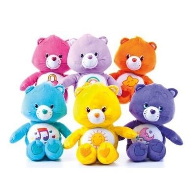 Care Bears Plush Toy Keychain For Promotion Gifts , Red / Yellow / Purple / Brown