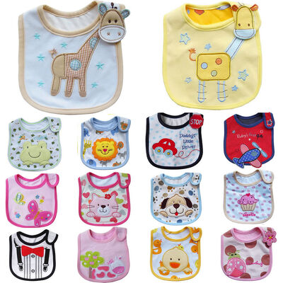 Lovely Princess Soft Cotton Baby Bibs Waterproof Saliva Towel Bib For Kid Feeding