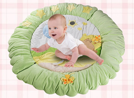 Promotional Light Green Large Baby Play Gyms For Baby Sleeping