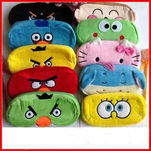 Cartoon Plush Pencil Case Stuffed Animal Pencil Case with Zipper