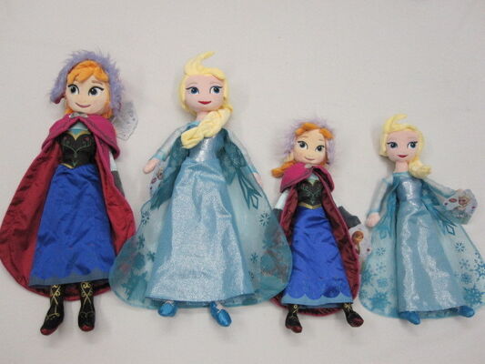 20 inch Purple Frozen Ana And Elsa Disney Plush Toys Soft Cartoon Stuffed Doll