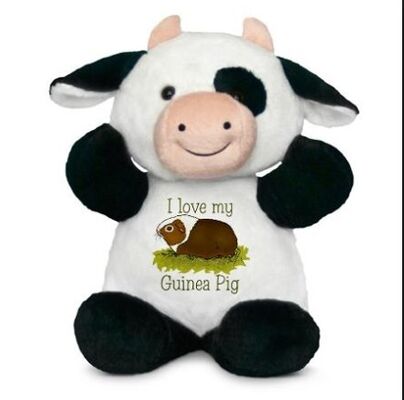 Customized Fashion Milka Cow Stuffed Animal Toys in White and Black