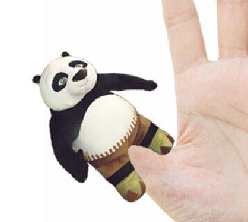 4 inch Fashon Kungfu Panda Plush Finger Puppets Kids Finger Puppets