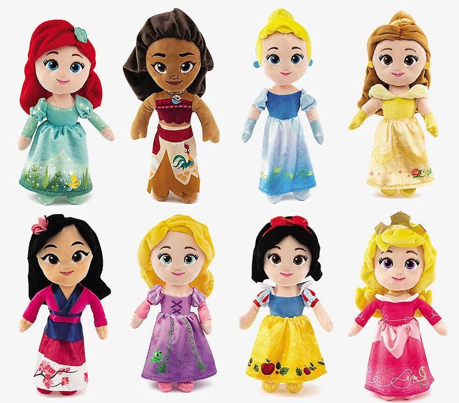Small size Disney Princess Cute soft toy assortment 17cm