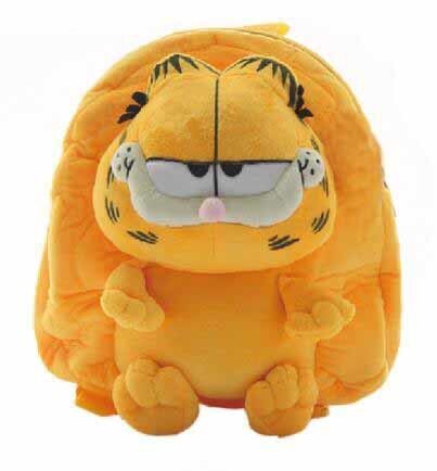Eco - Friendly Yellow Garfield Kids School Backpacks CE Approved For Children 28cm