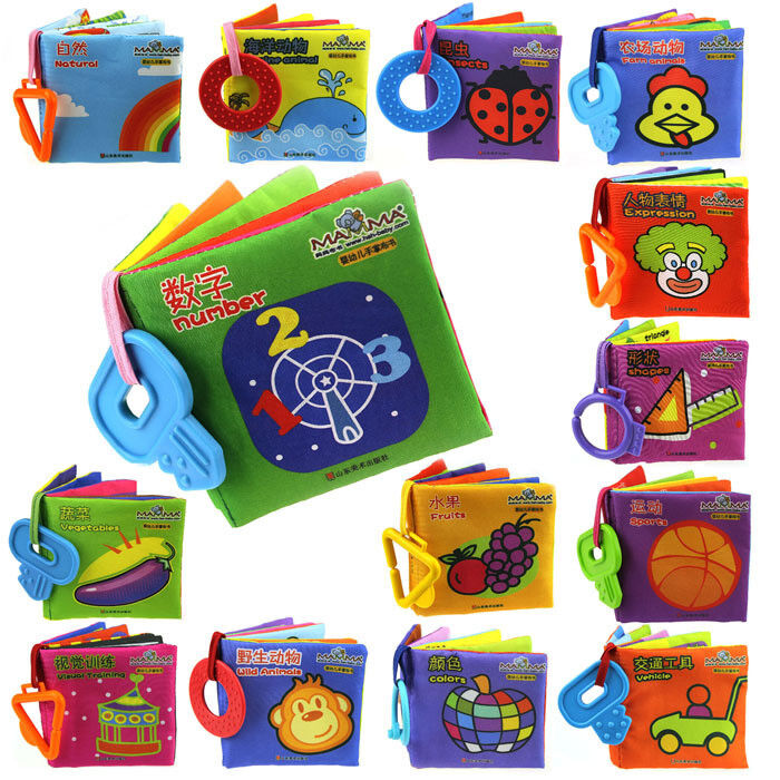 Baby Cloth Books For Baby Educational Toys with Sound Paper For Baby Early Learning